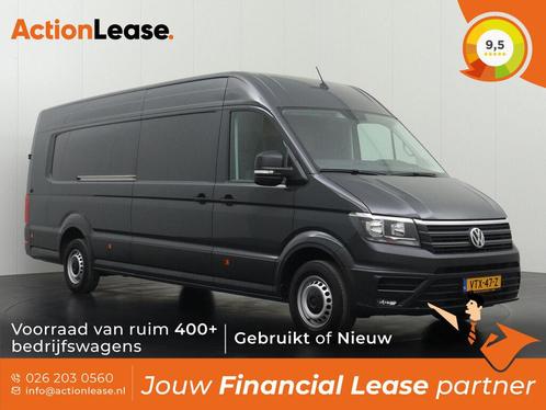 Volkswagen Crafter L5 H3 2023 €380 per maand, Auto's, Bestelauto's, Dealer onderhouden, Te koop, Zwart, Automaat, Financial lease