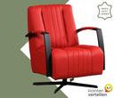 Leren draaifauteuil Galaxy - Toledo Ducati (rood) -, Huis en Inrichting, Fauteuils, Nieuw, Ophalen of Verzenden, 50 tot 75 cm