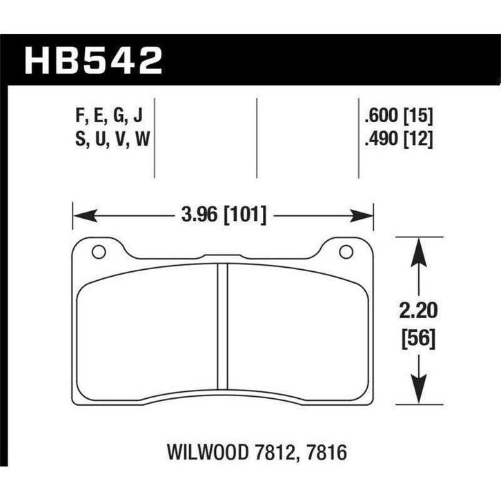 Hawk Wilwood 7816 DTC-70 Street Brake Pads - KHB542U.600, Auto-onderdelen, Remmen en Aandrijving, Ophalen of Verzenden