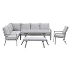Garden Impressions Senja lounge dining set 5-delig links, Verzenden, Nieuw