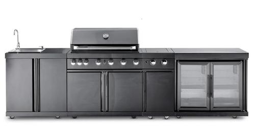 Buitenkeuken | Wisconsin | RVS | Zwart, Tuin en Terras, Overige Tuin en Terras, Nieuw, Verzenden