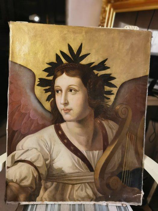 Europese school (XIX) - Arhanghel, Antiek en Kunst, Kunst | Schilderijen | Klassiek