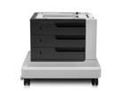HP - m4555 3x500-sheet paper feeder with stand (ce735a), Overige typen, HP, Ophalen of Verzenden, Zo goed als nieuw
