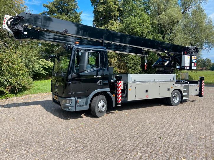 Occasion: AMAK 80-1 aluminium autokraan dakdekkerskraan, Zakelijke goederen, Machines en Bouw | Kranen en Graafmachines, Kraan