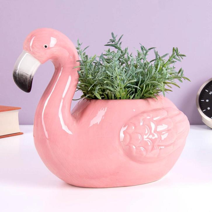 Flamingo bloempot, Tuin en Terras, Bloempotten, Verzenden