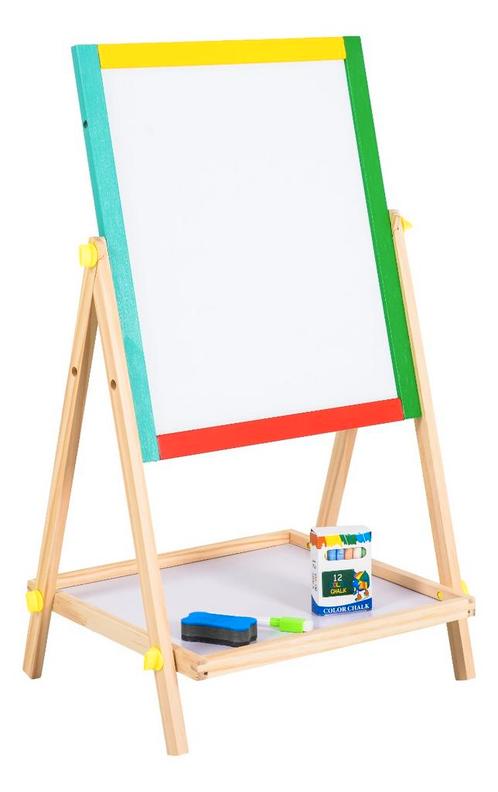 Moni Toys Multicolor Houten Magneet- en Tekenbord 13809, Kinderen en Baby's, Speelgoed | Babyspeelgoed, Nieuw, Verzenden