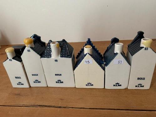 KLM-huisje - Bols - Zes KLM-huizen, Antiek en Kunst, Antiek | Wandborden en Tegels