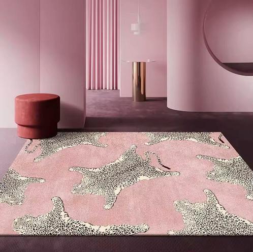 Luxe Pluche Luipaardprint Tapijt - Zacht Vloerkleed Antislip, Huis en Inrichting, Stoffering | Tapijten en Kleden, Nieuw, Verzenden