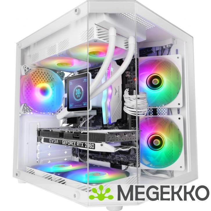 Mars Gaming MC-3TLITE Mini Tower Wit, Computers en Software, Computerbehuizingen, Nieuw, Verzenden