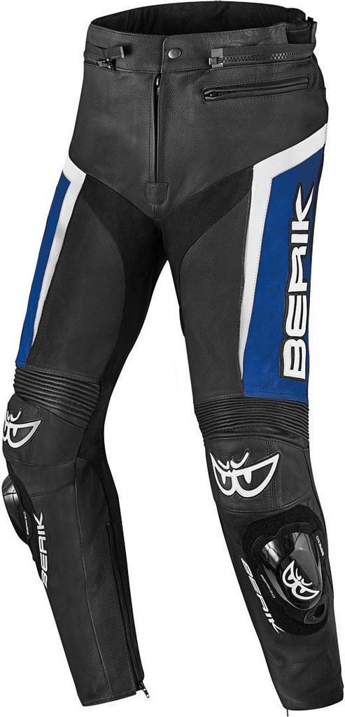 Berik Misle Zwart Blauw Wit Leren Motorbroek, Motoren, Kleding | Motorkleding, Heren, Nieuw met kaartje, Broek | leer, Verzenden