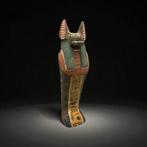 Replica van het oude Egyptisch Houten standbeeld van god, Antiek en Kunst
