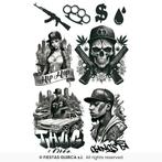 Neptattoos Gangster, Verzenden, Nieuw, Feestartikel