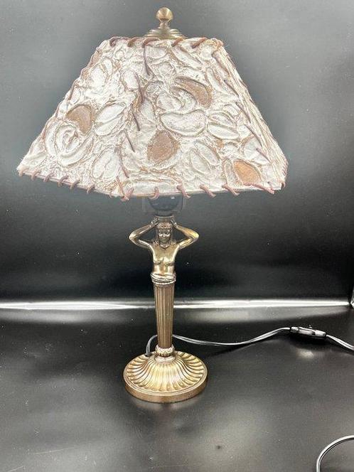 Tafellamp - Messing - stijl jugendstil en neoclassicistisch, Antiek en Kunst, Curiosa en Brocante