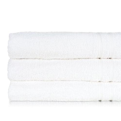 Badlaken Wit 70x130cm 100% Katoen - Treb ADH, Huis en Inrichting, Badkamer | Badtextiel en Accessoires, Handdoek, Overige kleuren
