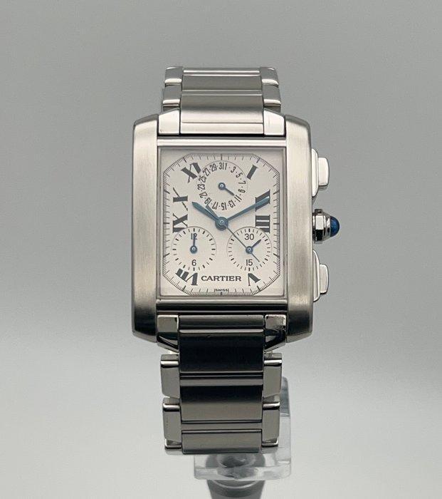 Cartier - Tank Française Chronoflex - 2303 - Heren -, Sieraden, Tassen en Uiterlijk, Horloges | Heren