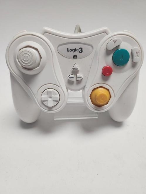 Witte Logic 3 controller Nintendo Gamecube, Spelcomputers en Games, Games | Nintendo GameCube, Ophalen of Verzenden