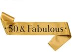 Sjerp 50 & Fabulous goud, wit of zwart, Hobby en Vrije tijd, Feestartikelen, Verzenden, Nieuw, Versiering, Abraham of Sarah