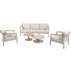 Olivia stoel bank loungeset 5 delig latte aluminium Taste, Ophalen of Verzenden, Nieuw, Aluminium