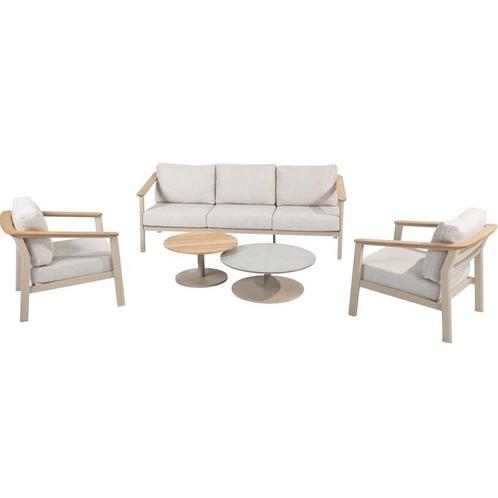Olivia stoel bank loungeset 5 delig latte aluminium Taste, Tuin en Terras, Tuinsets en Loungesets, Nieuw, Aluminium, Ophalen of Verzenden