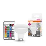 Osram LED GU10 4.5W 250lm 120º RGBW incl. afstandsbedieni.., Ophalen of Verzenden, Nieuw