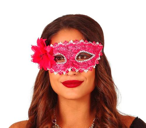 Bloem Masker Fuchsia, Hobby en Vrije tijd, Feestartikelen, Nieuw, Verzenden