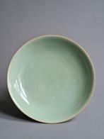 Bord - Porselein, Chinese porselein turquoise/celadon bord