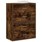 vidaXL Kasten met 2 lades 2 st 60x31x40 cm bewerkt hout, Kinderen en Baby's, Kinderkamer | Commodes en Kasten, Verzenden, Nieuw