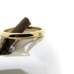 18 Krt. Gouden ring met diamant | Tiffany&Co; By Elsa Per..., Sieraden, Tassen en Uiterlijk, 18 tot 19, Gebruikt, Overige kleuren