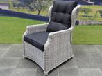 Ibiza XL lounge tuinstoel verstelbaar wit grijs, Ophalen of Verzenden, Nieuw, Wicker