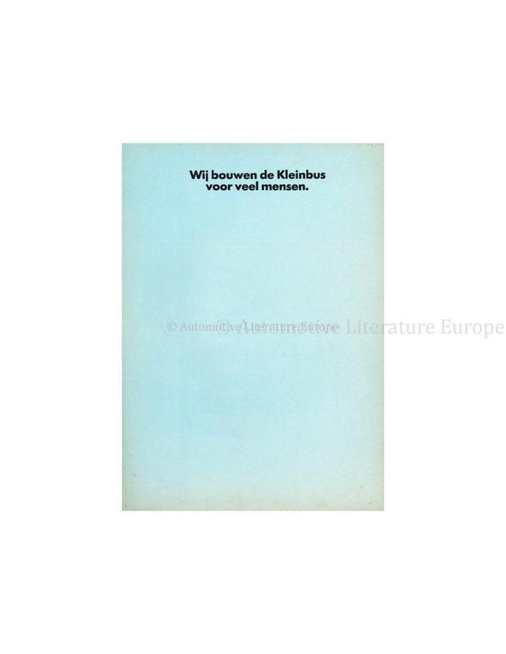 1970 VOLKSWAGEN TRANSPORTER T2 BROCHURE NEDERLANDS, Boeken, Auto's | Folders en Tijdschriften, Volkswagen