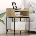 vidaXL Nachtkastje met plank Sonoma eiken 40 x 40 x 61 cm, Minder dan 45 cm, Verzenden, Nieuw, 55 tot 70 cm