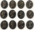 Penning - Lot of 12 Bronze Portrait Medallions featuring the
