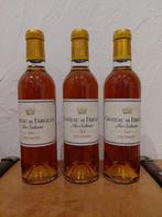 2004 Château de Fargues - Sauternes - 3 Halve flessen, Verzamelen, Wijnen, Nieuw