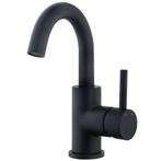 Saniflex Black series opbouw wastafelkraan zwart draaibare u, Verzenden, Nieuw