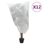 vidaXL Plantenhoezen met trekkoord 12 st 70 g/m² 0,8x1 m, Verzenden, Nieuw