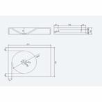Wastafel Ideavit Solidnext 60x45x10 cm Inclusief, Ophalen of Verzenden, Nieuw