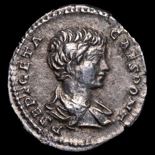 Romeinse Rijk. Geta (209-211 n.Chr.). Denarius Roma -, Postzegels en Munten, Munten | Europa | Niet-Euromunten