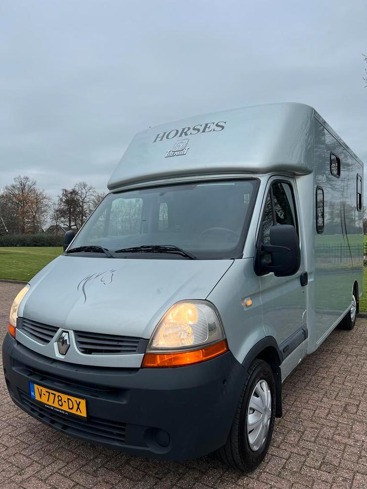 Degelijke Renault Thealt dubbelcabine! 2009 - Automaat!, Dieren en Toebehoren, Paarden en Pony's | Trailers en Aanhangwagens, 2-paards trailer