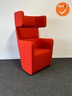 Bene Parcs Wing Chair - Fauteuil - Refurbished - Rood gestof, Werkplek, Ophalen of Verzenden, Gebruikt, Overige typen