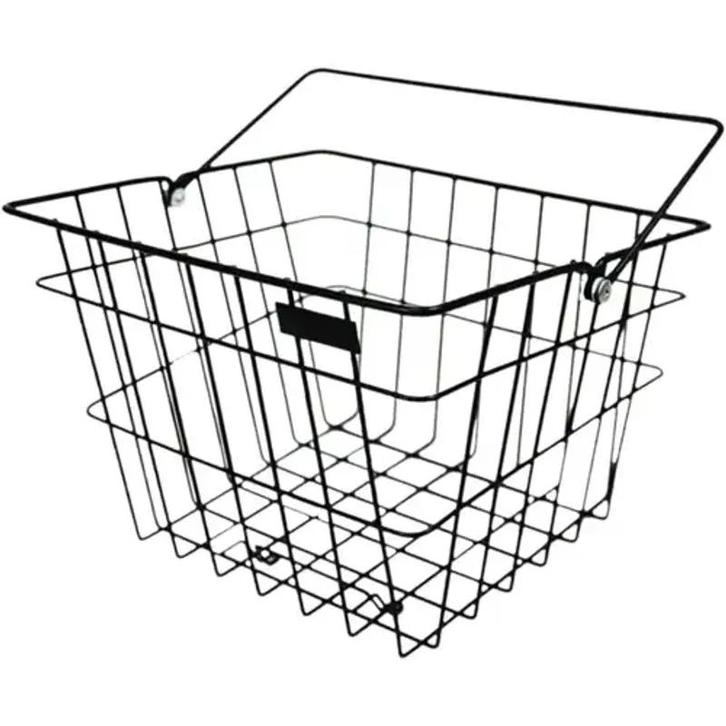 STECO Steco mand Vintage mat zwart (Kratten), Fietsen en Brommers, Fietsaccessoires | Fietsmanden, Nieuw, Ophalen of Verzenden