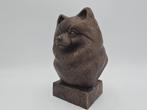 Bust of a Pomperian bust dog statue - home decor dog lover g, Verzenden, Nieuw