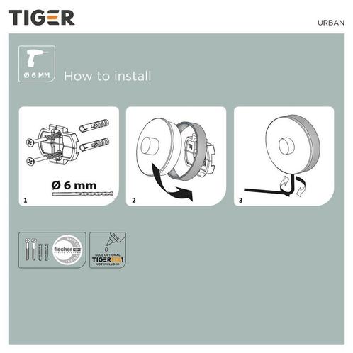 Zeepdispencer Wand Tiger Urban Mat Zwart, Doe-het-zelf en Verbouw, Sanitair, Ophalen of Verzenden