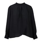 Due Amanti • zwarte overslag blouse • 4 (42), Kleding | Dames, Tops, Verzenden, Zwart, Maat 42/44 (L), Nieuw