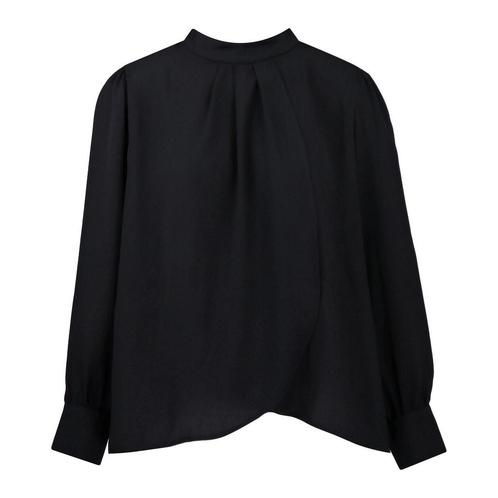 Due Amanti • zwarte overslag blouse • 4 (42), Kleding | Dames, Tops, Zwart, Nieuw, Maat 42/44 (L), Verzenden