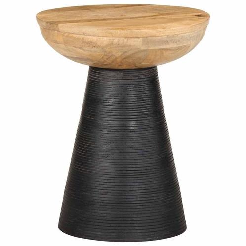 Zwarte Bijzettafel Mangohout - Retourdeal voor Jou! - 40%, Huis en Inrichting, Tafels | Bijzettafels, 45 tot 60 cm, Minder dan 55 cm