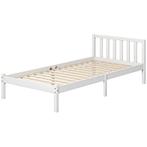 TRUUSK Bedframe Houten Bed 208 X 96 Cm Met Lattenbodem & Hoo, Huis en Inrichting, Slaapkamer | Bedden, Verzenden, Nieuw