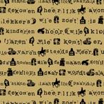 Inpakpapier Sinterklaas Stempel Zwart - Breedte 50 cm - m, Diversen, Sinterklaas, Ophalen of Verzenden, Nieuw