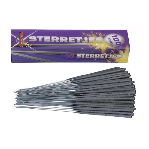 Vuurwerk Sterretjes 16cm 100st., Hobby en Vrije tijd, Taarten en Cupcakes maken, Nieuw, Verzenden