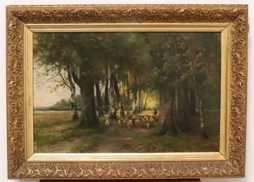 Marie van Moll Ravenswaay (1860-1930) - Kudde schapen en, Antiek en Kunst, Kunst | Schilderijen | Klassiek