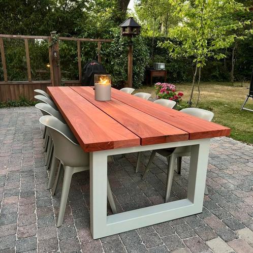 Tuintafels hardhout op maat, Tuin en Terras, Tuintafels, Nieuw, Hout, Rechthoekig, Ophalen of Verzenden